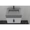 Castello Usa Nile 24-inch White Vanity Set with Gray Top and Black Handles CB-MC-24W-BL-2053-GR - alternate 8